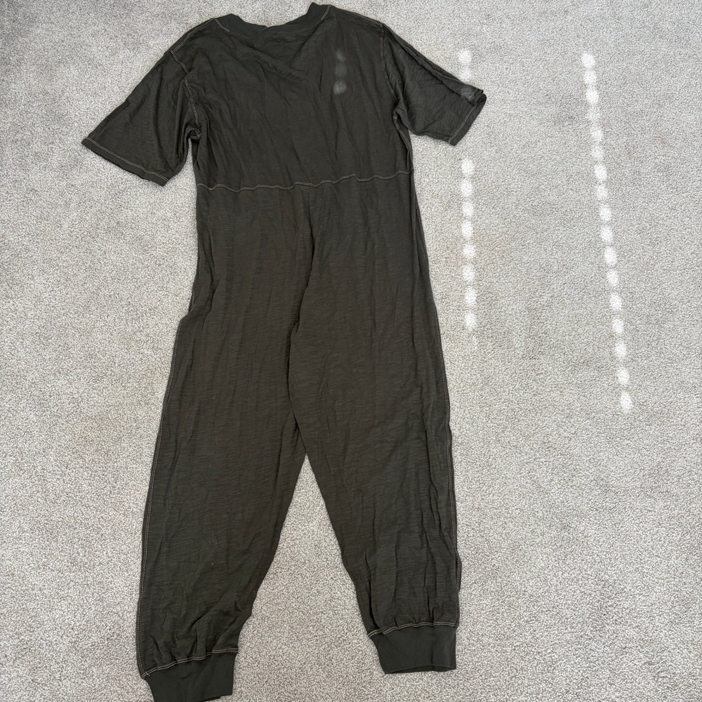 Natural Life Charlie Jumpsuit Womens L Gray Cotton Lightweight Relaxed Casual - Picture 5 of 6
